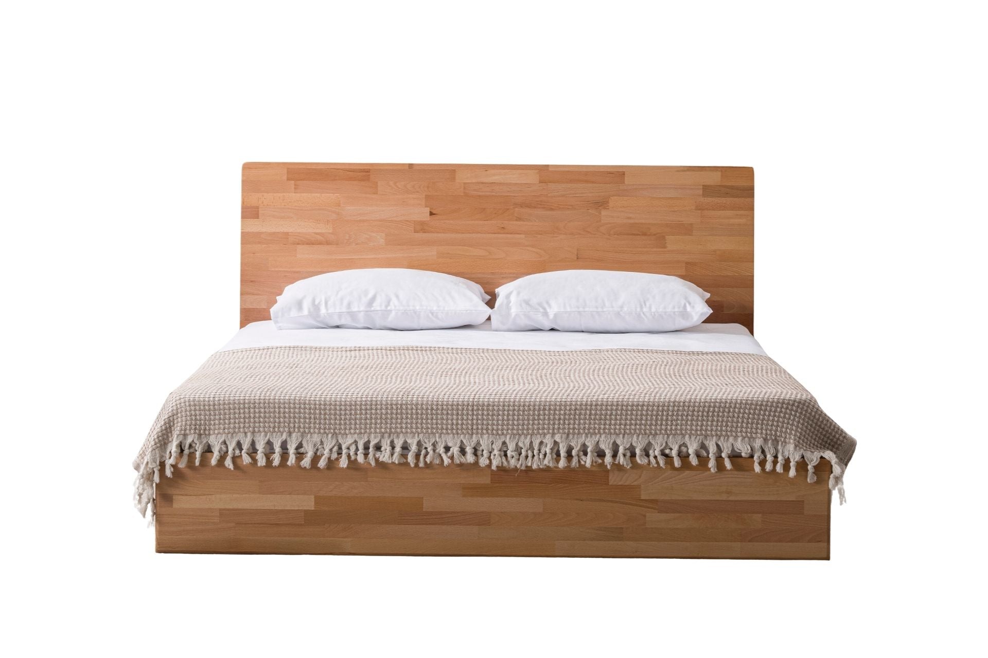 Eldr Ahşap Başlıklı Karyola, Natural